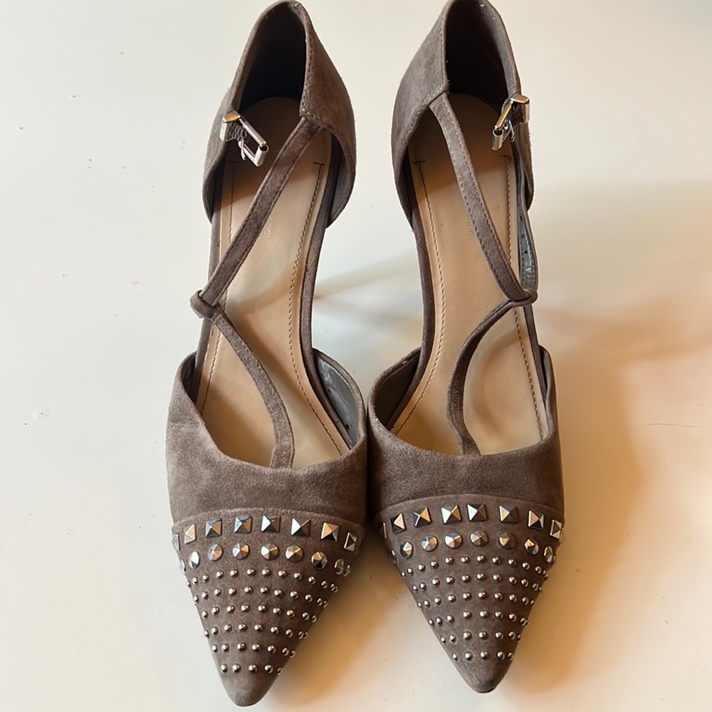 BCBgenerartion Gray studded heals - Size 10